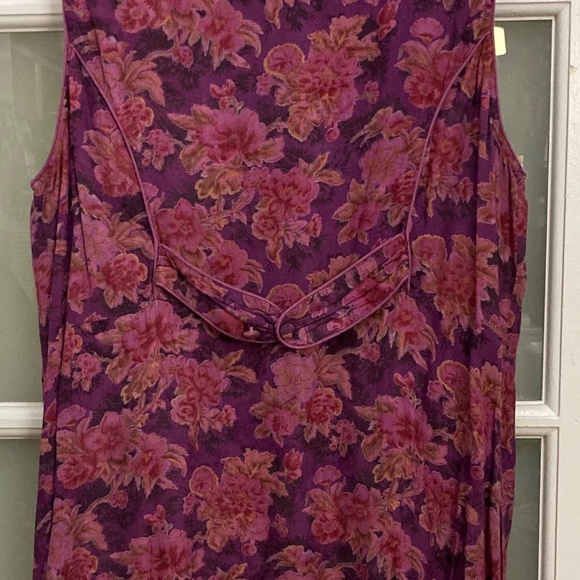 Vintage April Cornell Midi Floral Dress Size XL - Picture 4 of 12